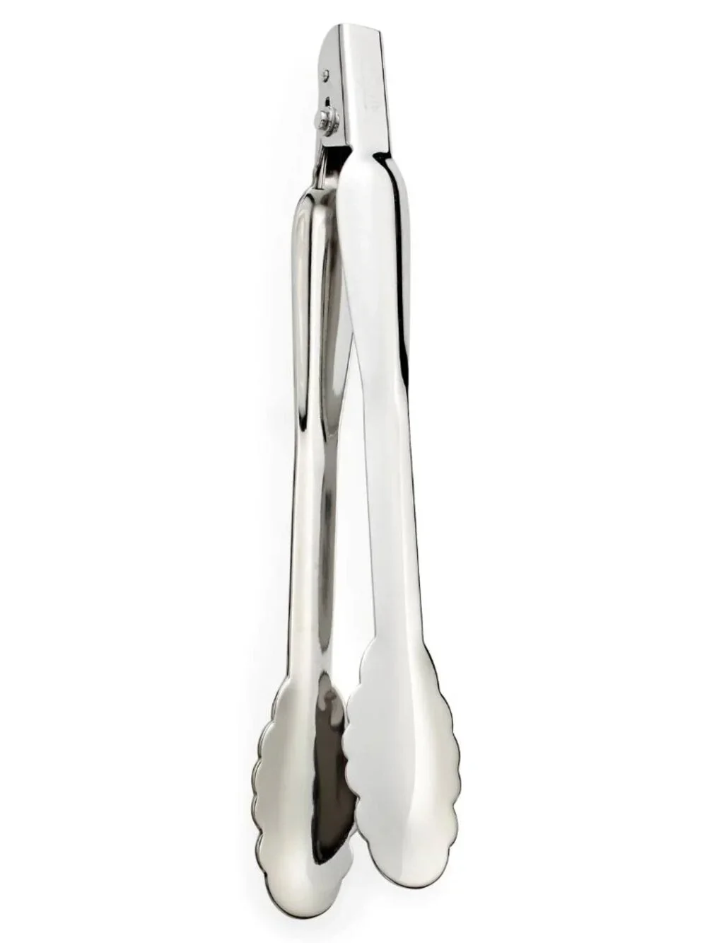 All-Clad Stainless Steel Silver Locking Tongs, 12 inch